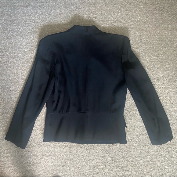 Ann Taylor Jacket/Blazer ~Size 10 ~Black ~Silk Blend ~Handsome Professional - Picture 2 of 14